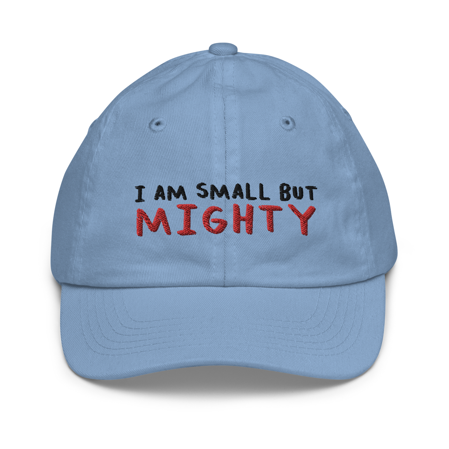 I AM SMALL BUT MIGHTY - Youth baseball cap